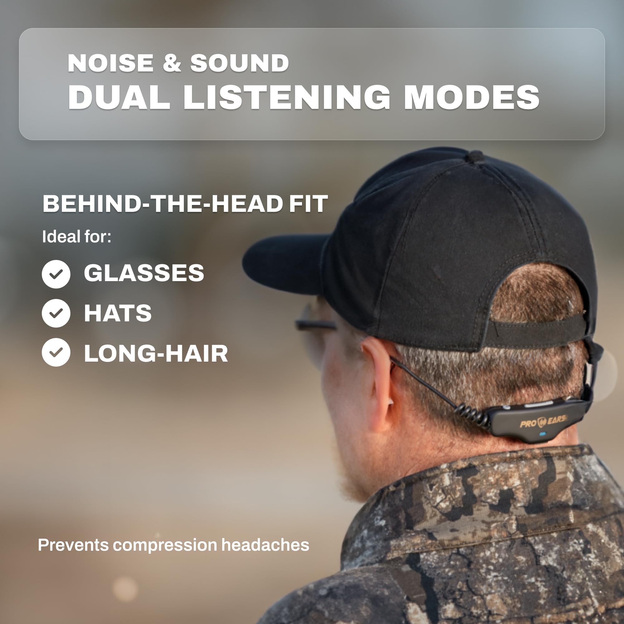 Pro Ears Stealth 28 HTBT Bluetooth Hearing Protection - 28dB Noise Reduction, Comfort Fit, 15-Hour Battery Life for Shooting, Hunting & Outdoor Activities | Perfect for Range Days & Construction Work