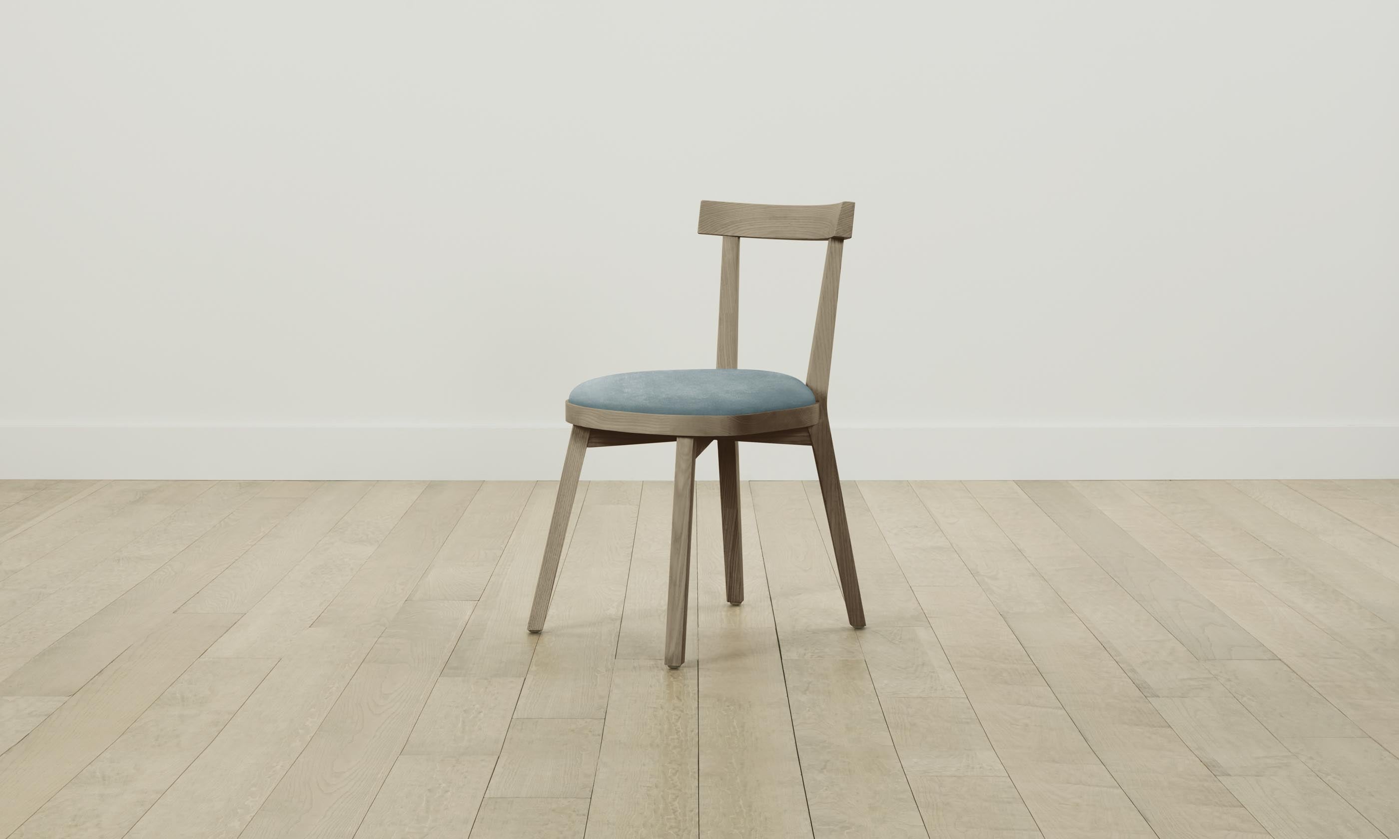 Allen Dining Chair - Performance Velvet Sky Blue Upholstered Seat - Modern Kitchen & Dining Room Furniture for Home Decor