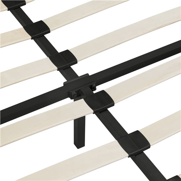 Yaheetech Queen Upholstered Bed Frame with 4 Storage Drawers - Modern Platform Bed with Headboard for Bedroom, Guest Room or Dorm
