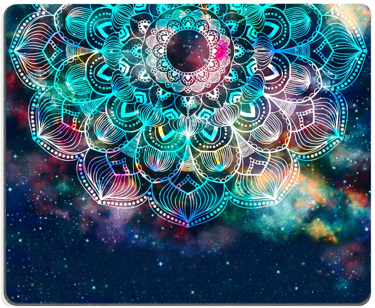 Premium Mandala Galaxy Gaming Mouse Pad - Non-Slip Rubber Base, Waterproof Square Mouse Mat for Office, Home & Travel (9.5
