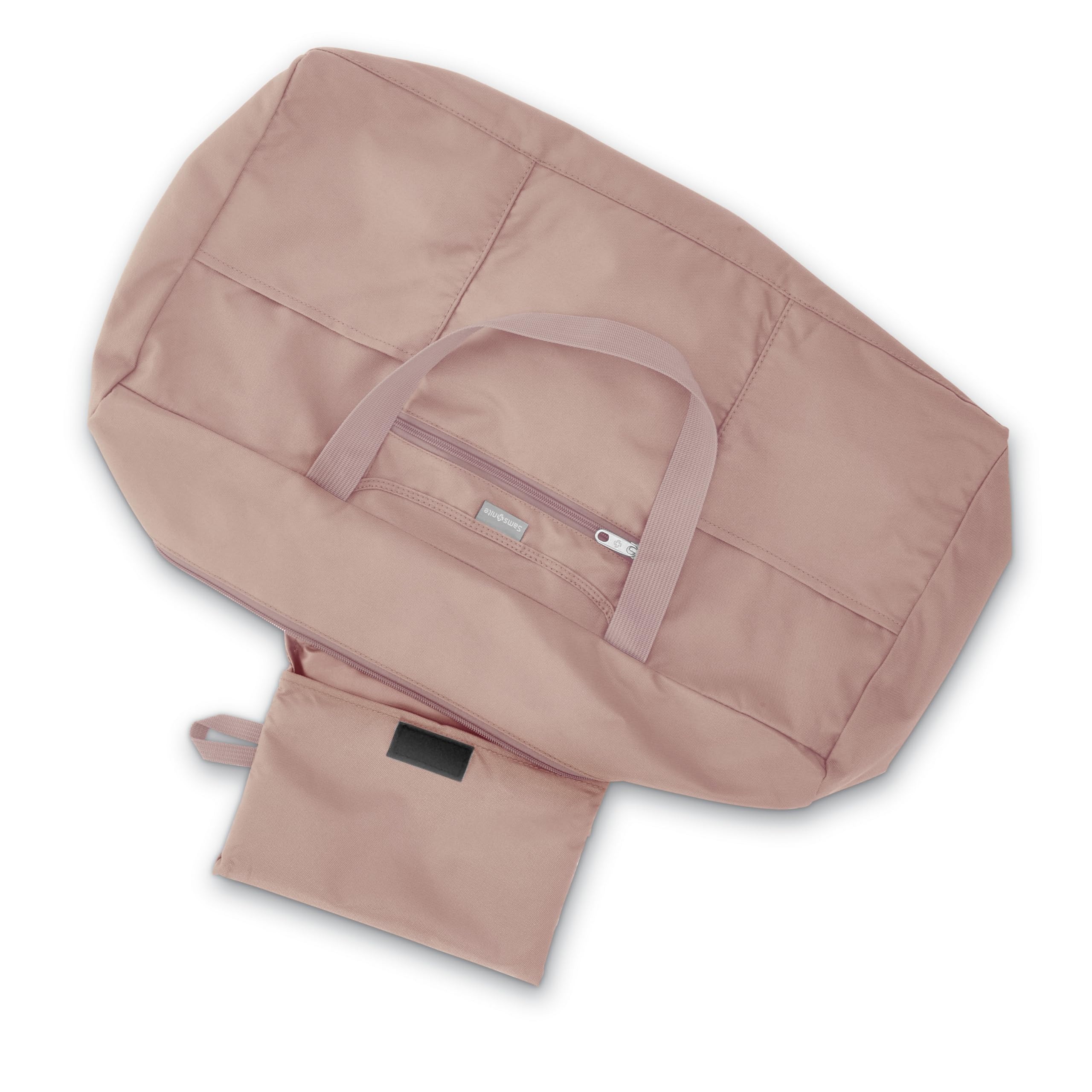 Samsonite Foldaway Duffle Bag for Travel & Gym - Lightweight Carry-On Luggage with Spacious Storage, Dusty Rose | Perfect for Weekend Getaways, Business Trips & Sports Gear