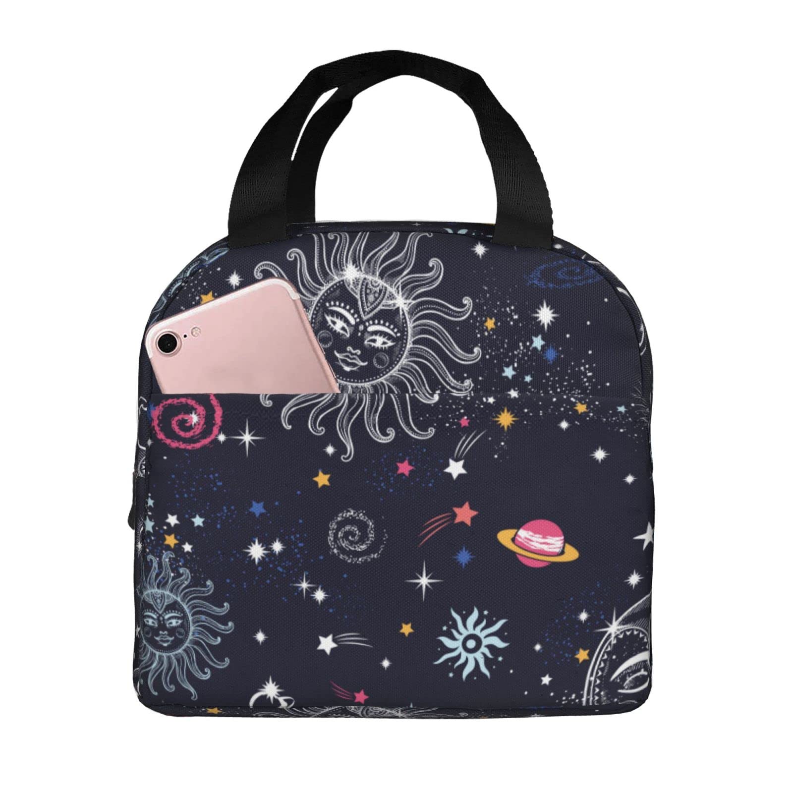 Galaxy Constellation Insulated Lunch Bag - Reusable Cooler Tote for Office, School & Picnic | Portable Thermal Lunch Box for Men & Women | Perfect for Work, Travel & Outdoor Activities