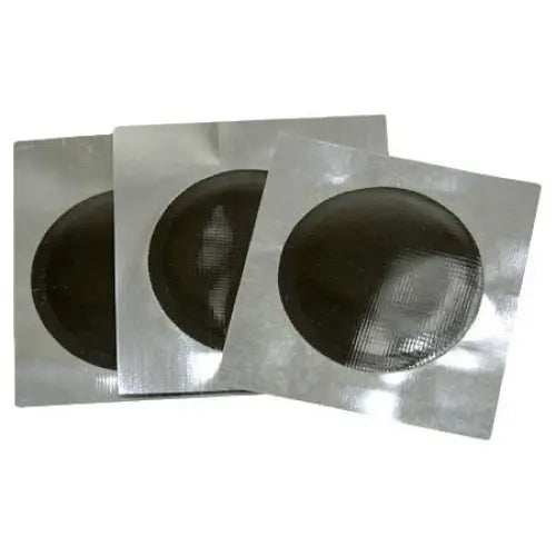 AA 2 1/8 Medium Foil Back Tube Tire Repair Patch (Box of 50) - High-Quality Bicycle & Motorcycle Tire Puncture Repair Kit for Roadside Emergencies & DIY Fixes