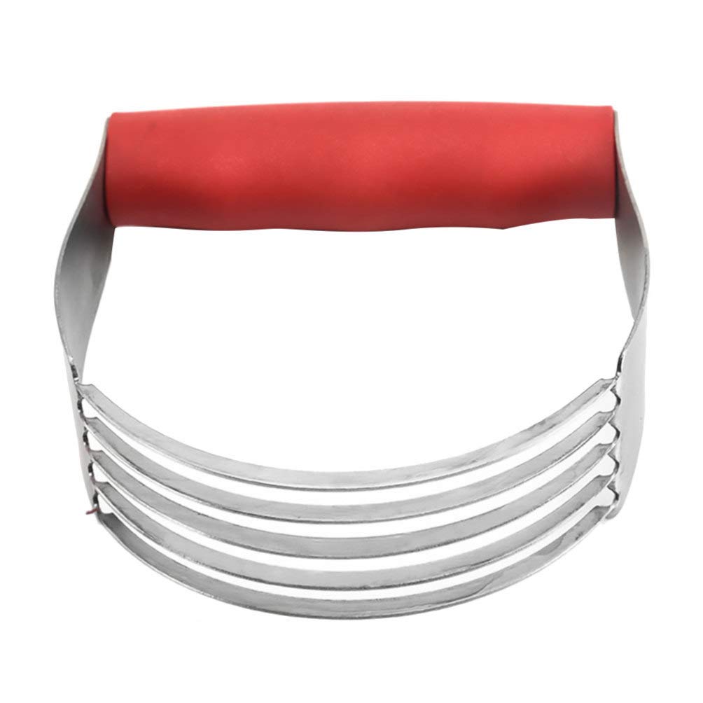 YARNOW Stainless Steel Pastry Cutter - Professional Dough Blender & Hand Mixer for Baking Bread, Pie Crust & Cookies - Heavy Duty Dough Whisk for Home Kitchen - Perfect for Pastry Chefs & Bakers (Assorted Colors)
