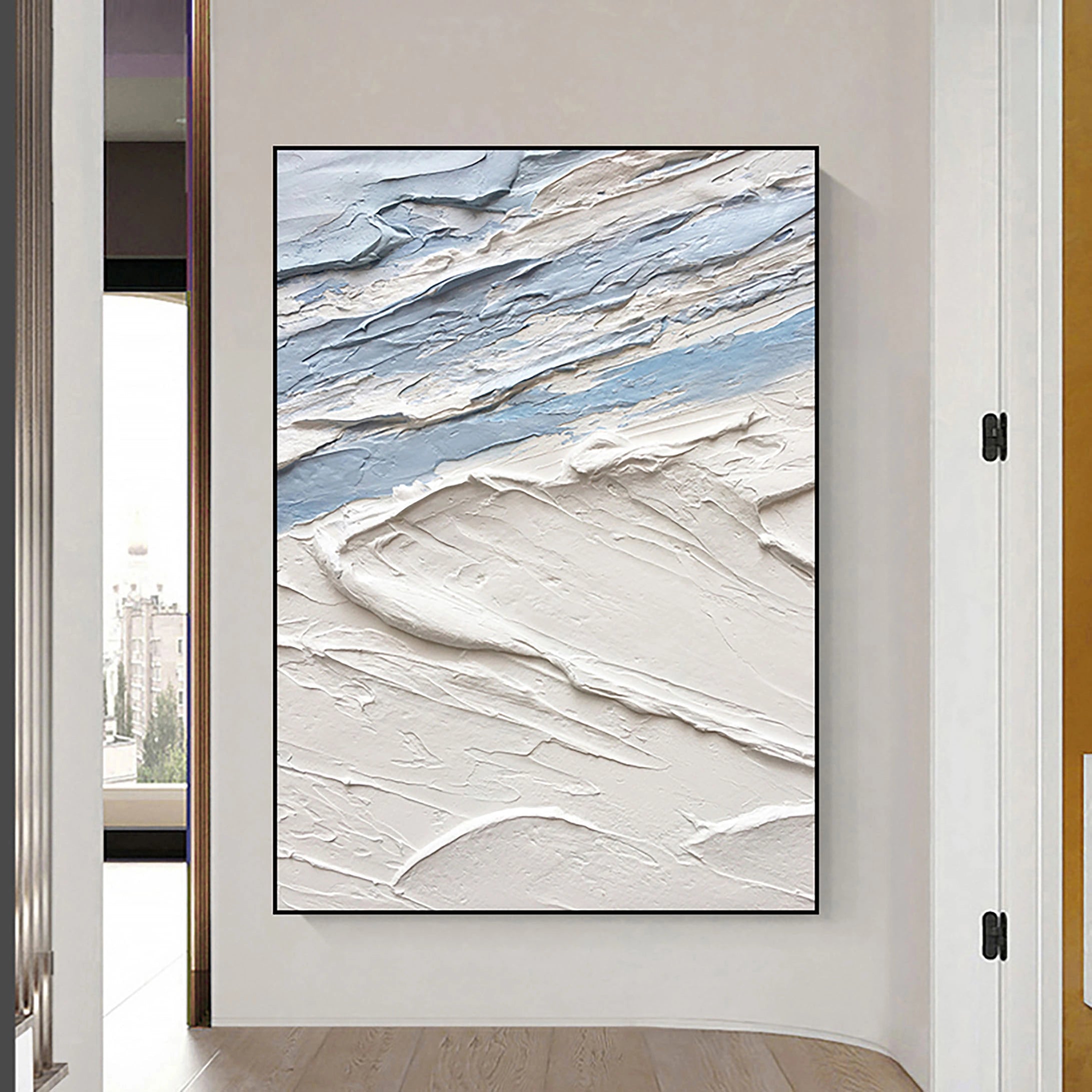 Minimalist Textured Plaster Art Painting - Modern Abstract Wall Decor for Living Room, Bedroom & Office | #MM031