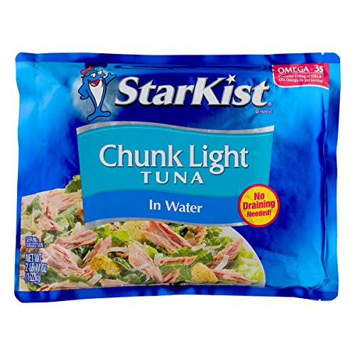 StarKist Chunk Light Tuna in Water - 43 oz Pouch (Pack of 6) | High Protein, Low Mercury, Wild Caught | Perfect for Salads, Sandwiches & Emergency Food Storage