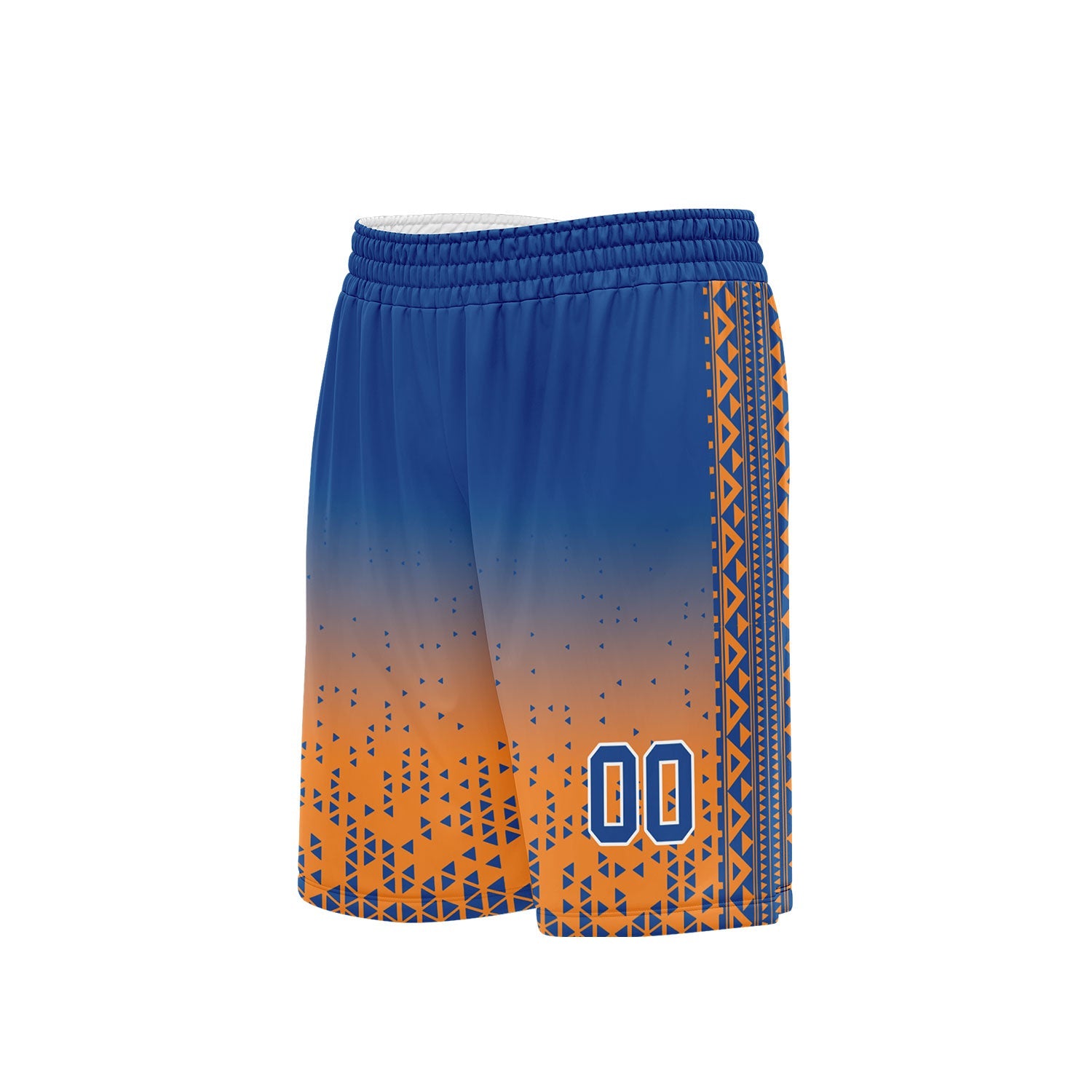 Custom Blue Orange Fade Basketball Jersey - Breathable Sports Uniform for Men & Women - BBJ01 D020102 - Perfect for Games, Team Events & Streetwear Fashion