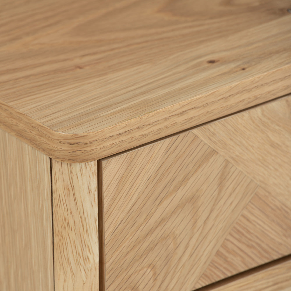 LOFTUS 47-Inch Oak Console Table - Entryway, Living Room, or Hallway Furniture for Home Decor