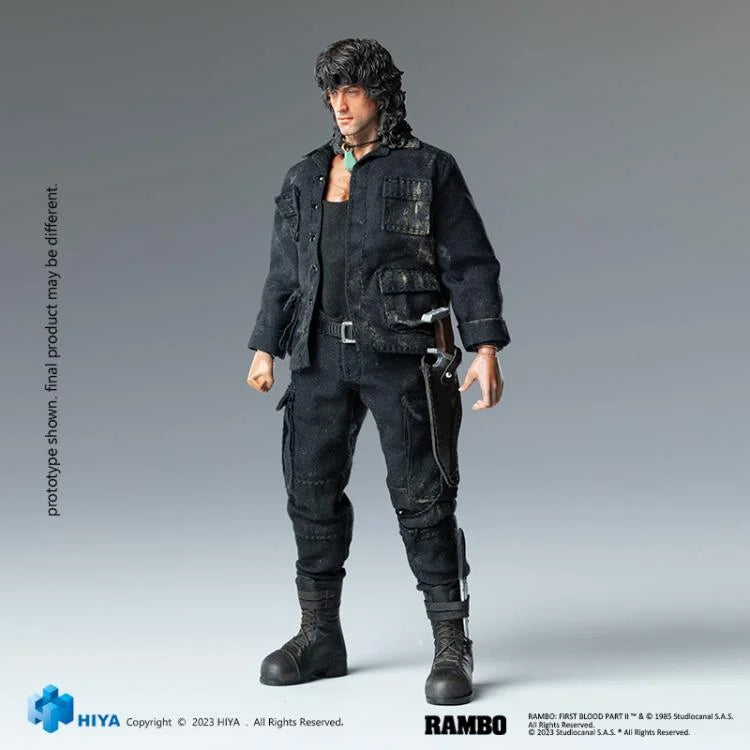 Rambo III Super Series John Rambo 1/12 Scale Collectible Action Figure - Perfect for Movie Fans, Collectors & Display