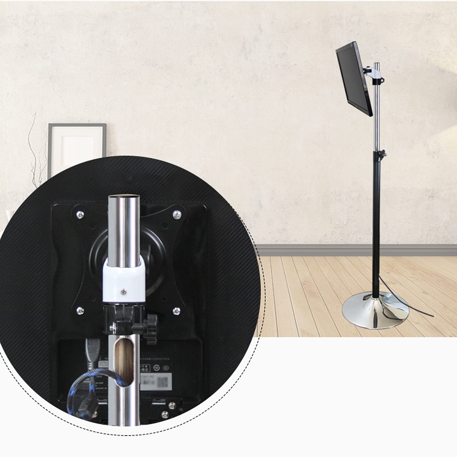Adjustable Floor Standing Monitor Stand for 13