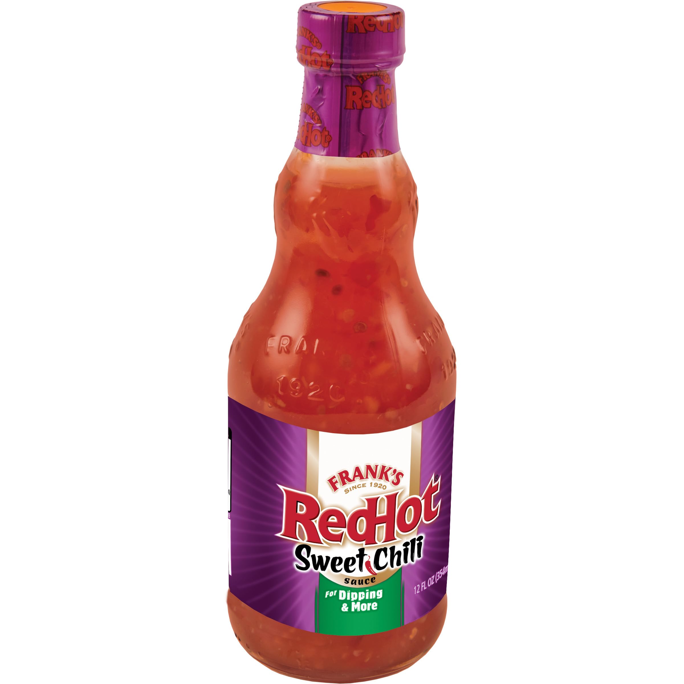 Frank's RedHot Sweet Chili Hot Sauce - 12 fl oz Bottle | Spicy & Sweet Flavor for Wings, Dips & Cooking | Perfect for BBQ, Snacks & Party Recipes