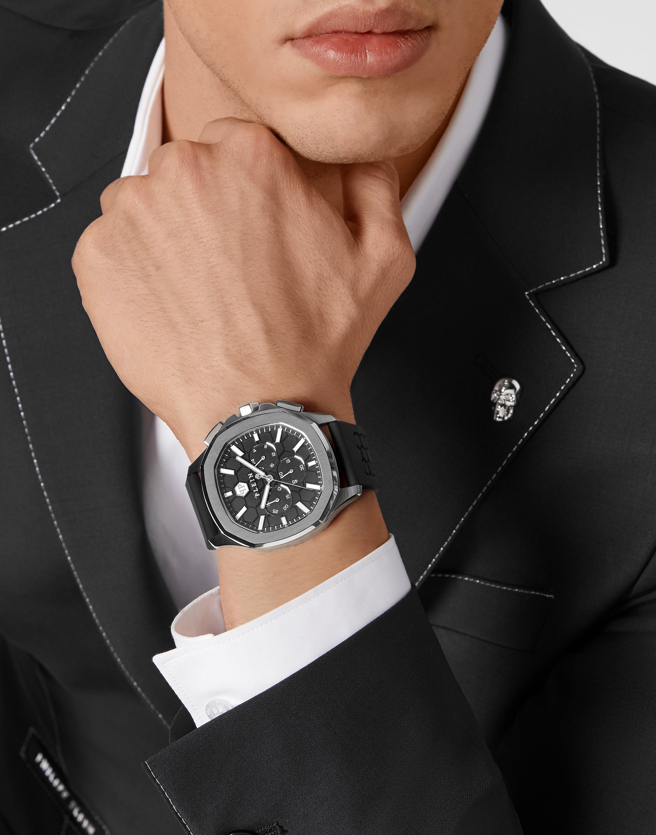 Spectre Chrono Watch - Premium Stainless Steel Men's Chronograph Watch with Date Display - Perfect for Business, Casual & Outdoor Activities