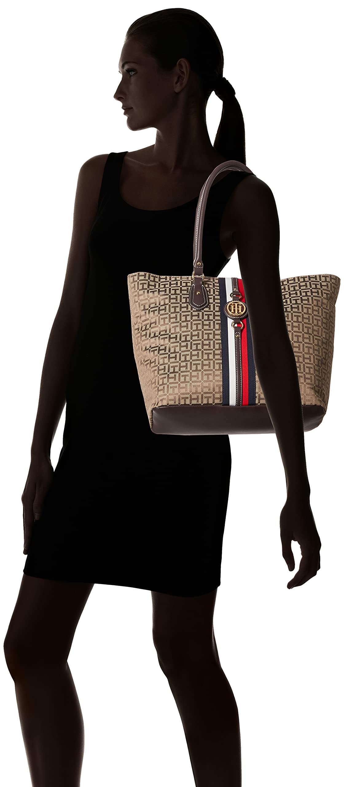Tommy Hilfiger Women's Jaden Plus Size Tote Bag - Stylish & Spacious Handbag for Work, Travel & Everyday Use