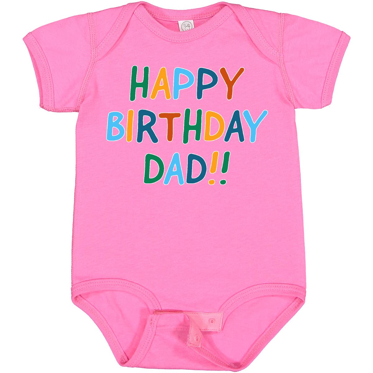 Inktastic Happy Birthday Dad Baby Bodysuit - Cute Outfit for Newborn Boys & Girls - Perfect for Birthday Parties, Photo Shoots & Family Celebrations
