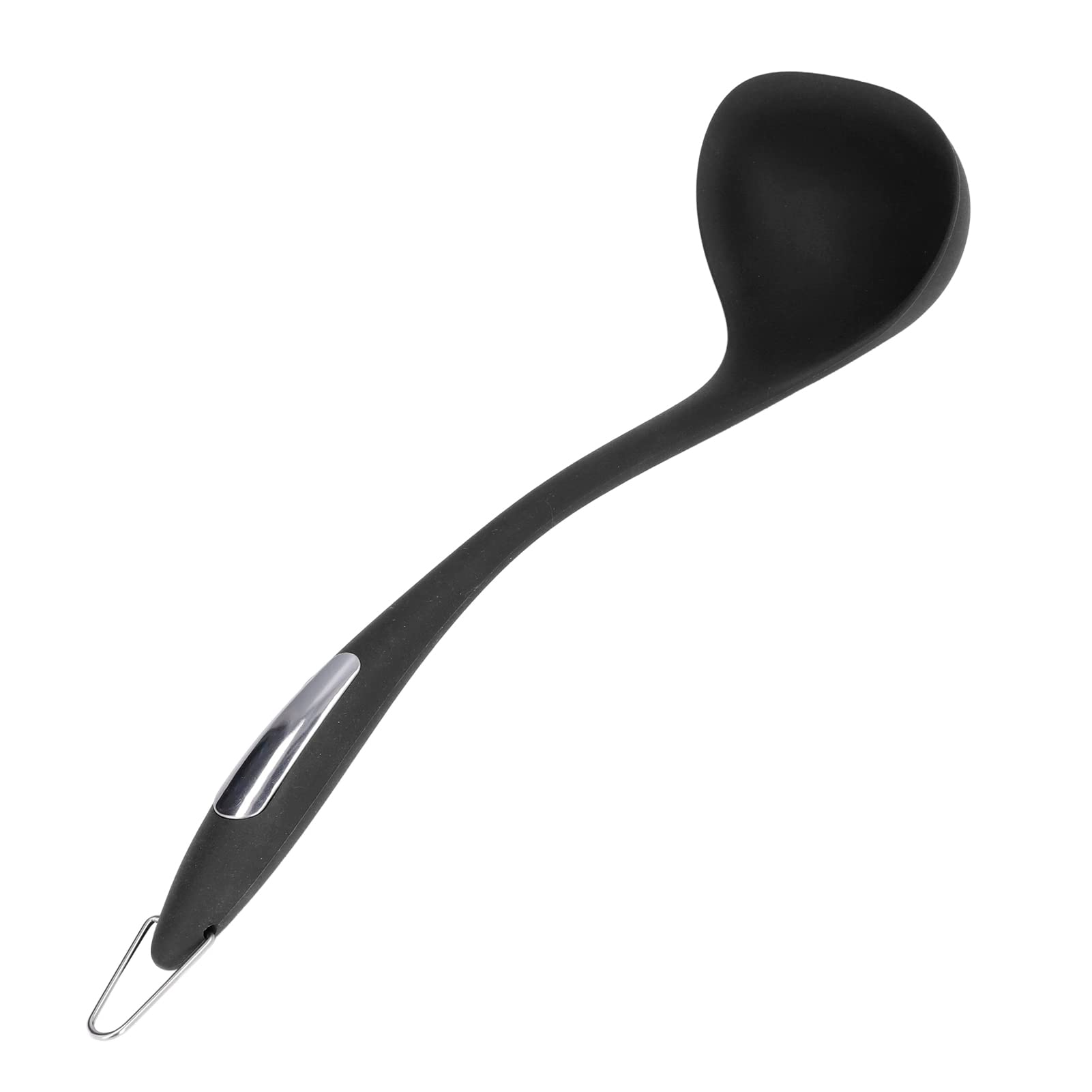 Space-Saving Silicone Spoon Holder - Non-Slip Kitchen Organizer for Utensils | Easy to Clean & Durable | Perfect for Dining Room & Family Kitchen Storage (Black) | Ideal for Countertop Organization & Cooking Utensil Storage
