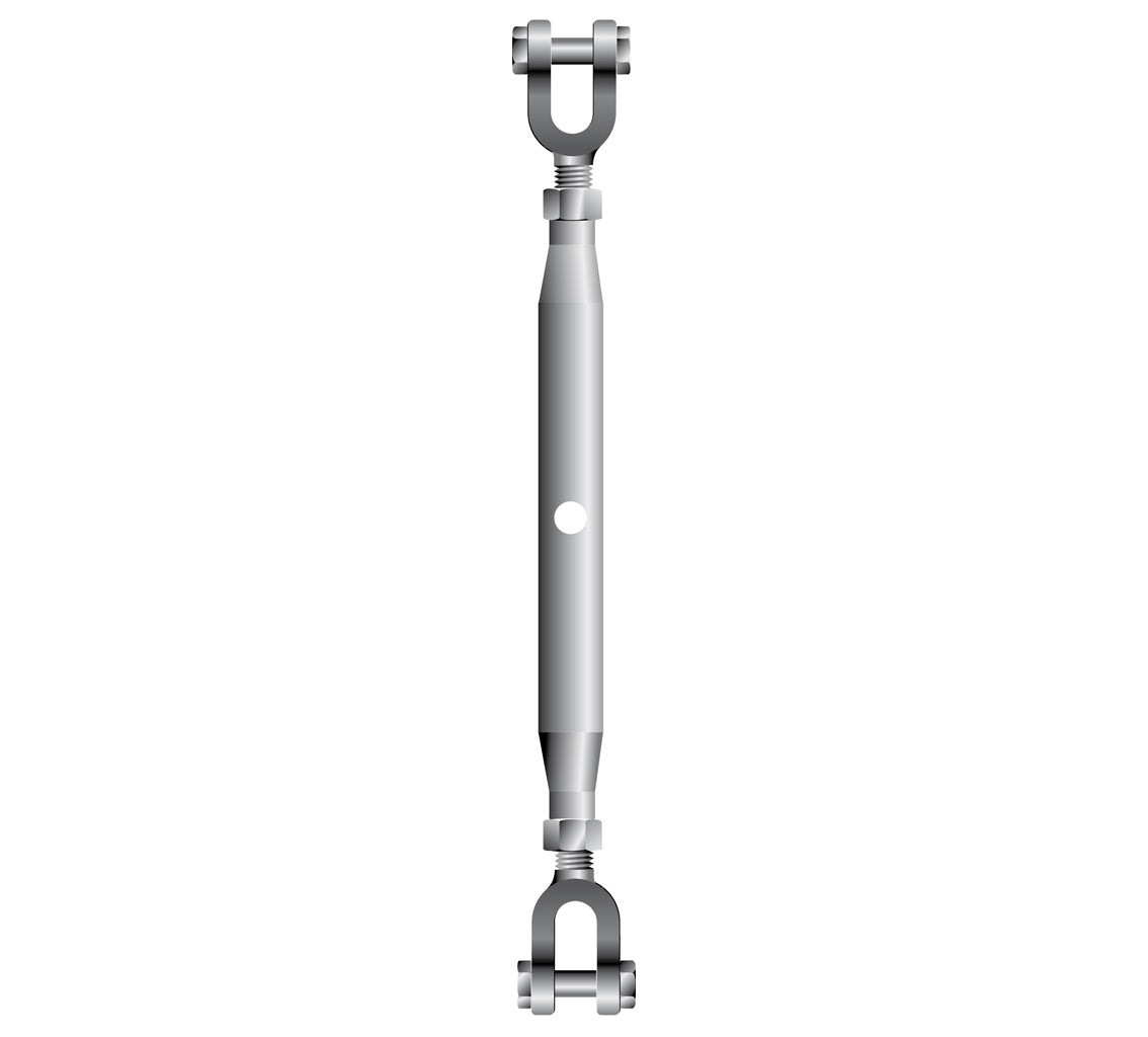 Stainless Steel Galvanized Rigging Screw Jaw to Jaw (Metric) - Heavy Duty Marine & Construction Hardware for Boats, Fencing & Structural Support
