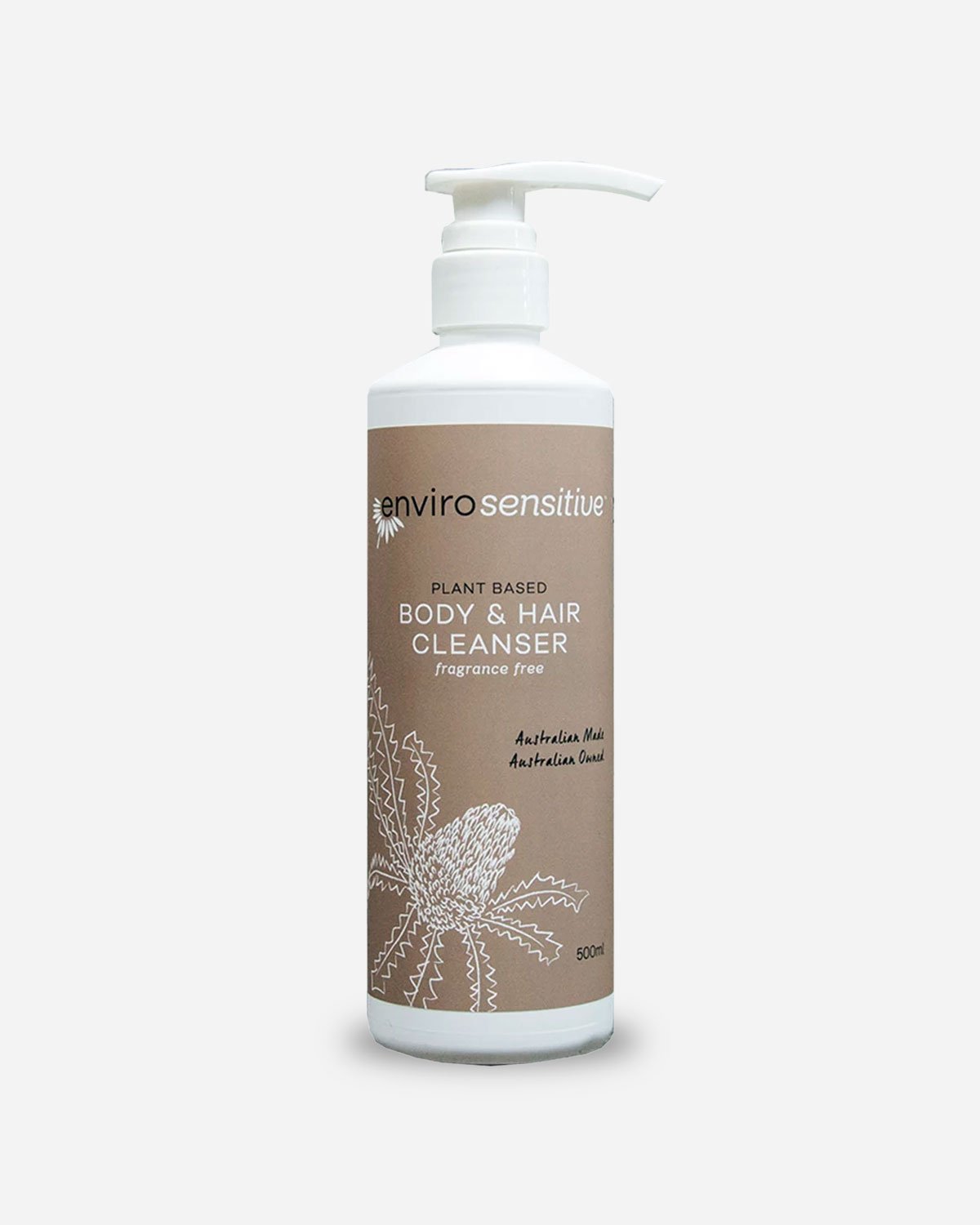 Envirosensitive Plant-Based Body & Hair Cleanser – Fragrance-Free, Vegan & Cruelty-Free | Gentle Cleansing for Sensitive Skin & Scalp – Perfect for Daily Use & Eco-Conscious Showering