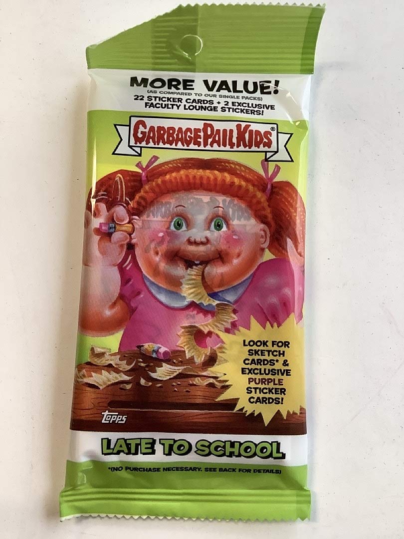 Garbage Pail Kids 4 Fat Packs - Topps GPK Late to School Trading Cards Collection | 80 Cards with Stickers | Perfect for Collectors, Trading & Nostalgic Fun at School, Parties & Game Nights