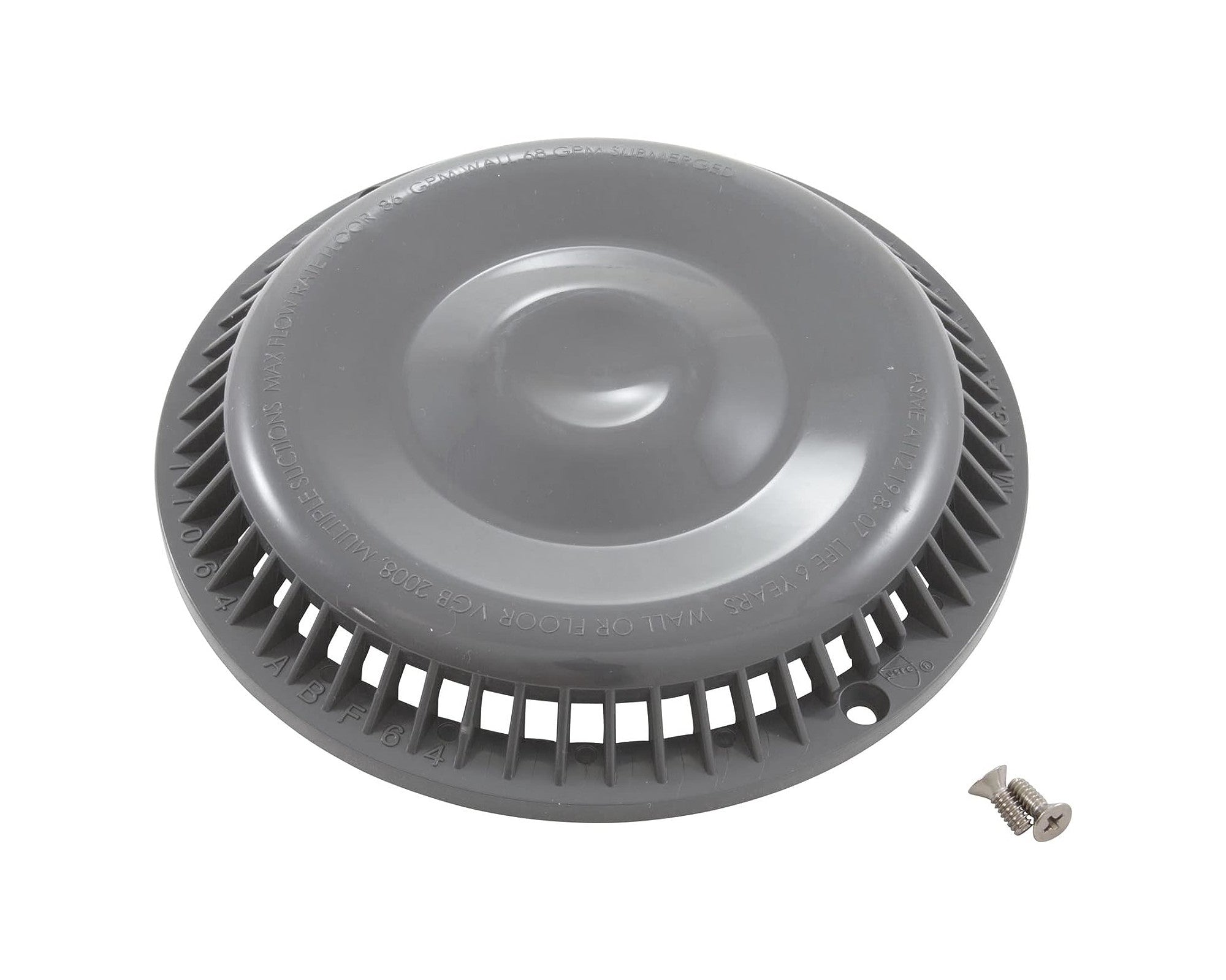 Afras Anti Vortex ABS Drain Cover 7.375 Inch - Heavy Duty Bathroom & Shower Drain Grate for Home & Commercial Use