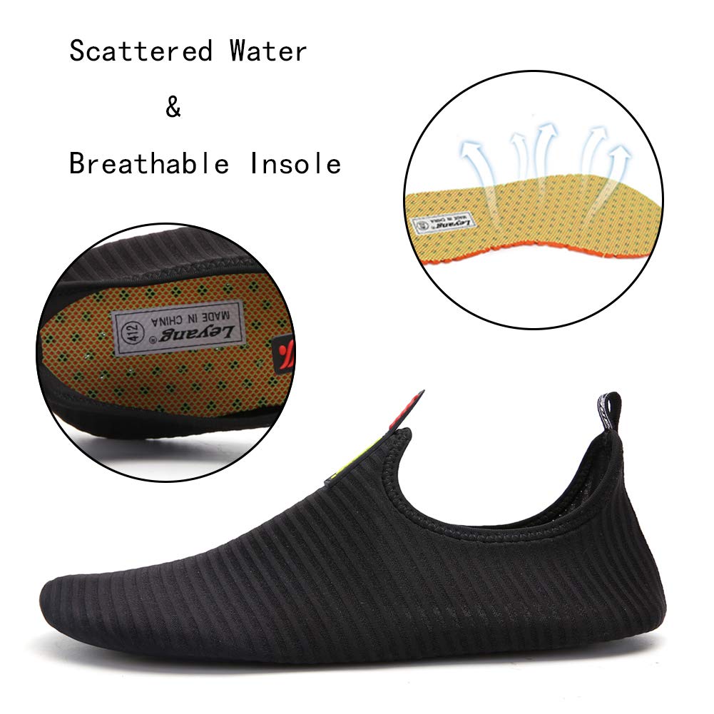 **Men's Women's Kids Quick-Dry Water Shoes - Barefoot Aqua Socks for Swimming, Beach, Yoga, Surfing & Aerobics - Lightweight & Comfortable for Outdoor Water Sports**
