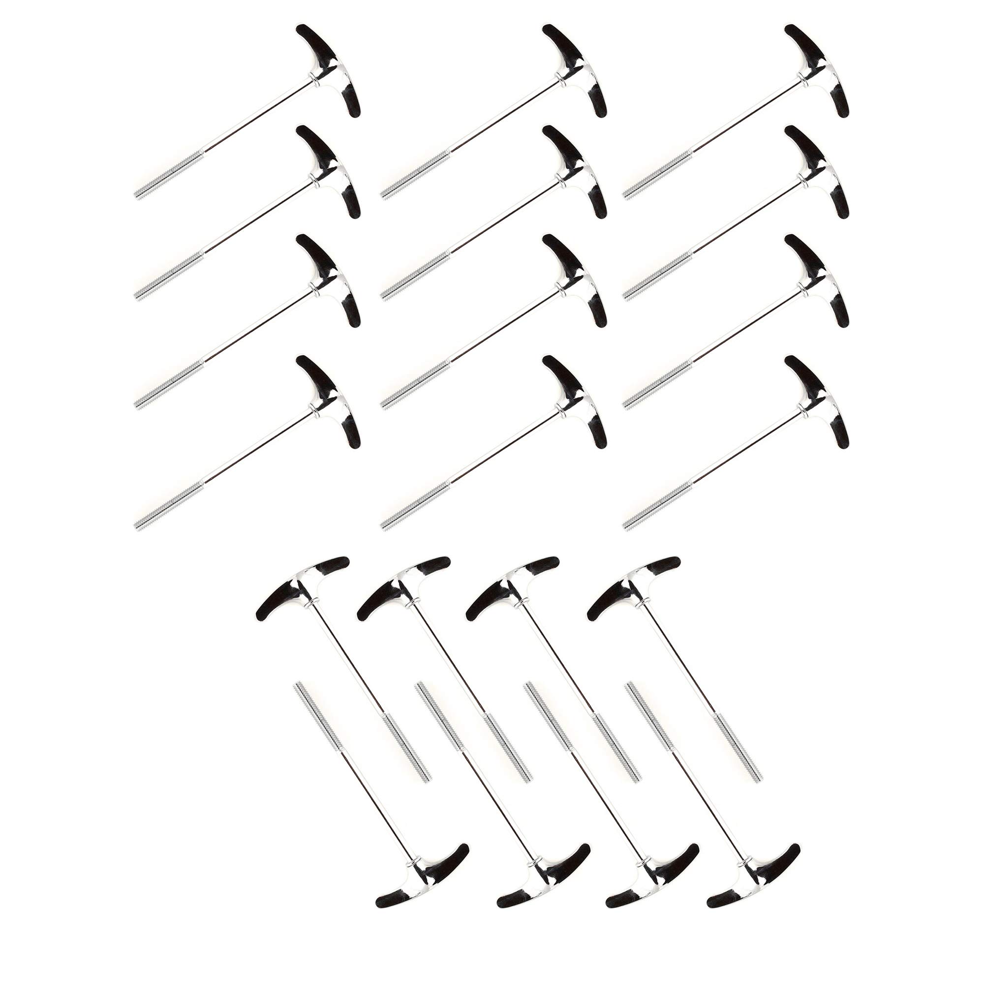 Ludwig Classic Bass Drum T-Rods with Washers - 20 Pack Bundle for Drum Set Hardware Replacement & Maintenance | Perfect for Drummers & Music Enthusiasts