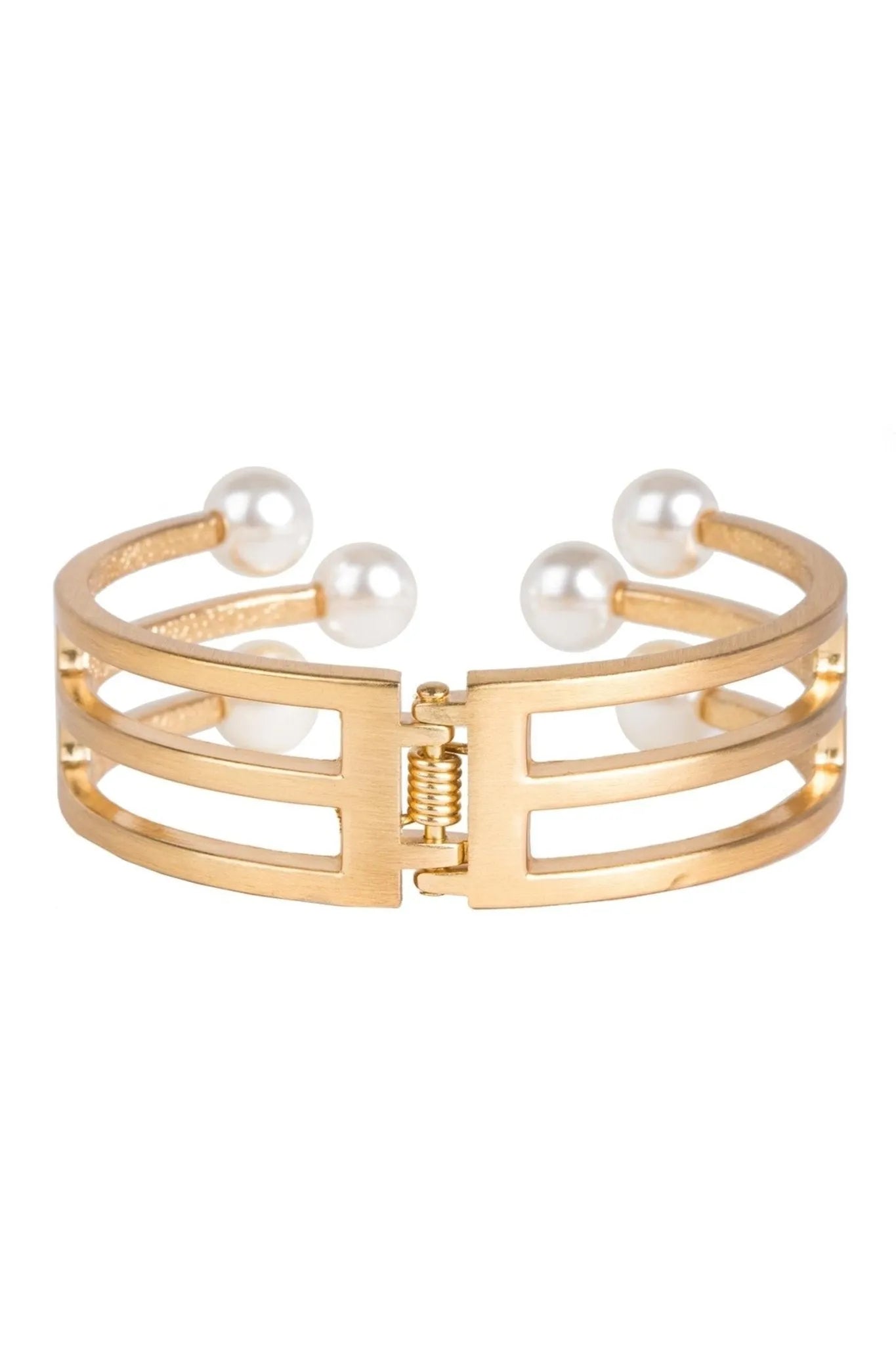 6 Pearl Cuff Bracelet for Women - Elegant Pearl Jewelry Gift for Wedding, Party & Special Occasions