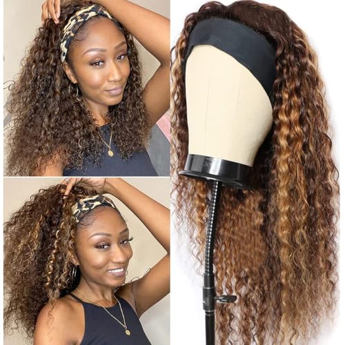 #4/27 Curly Headband Wig