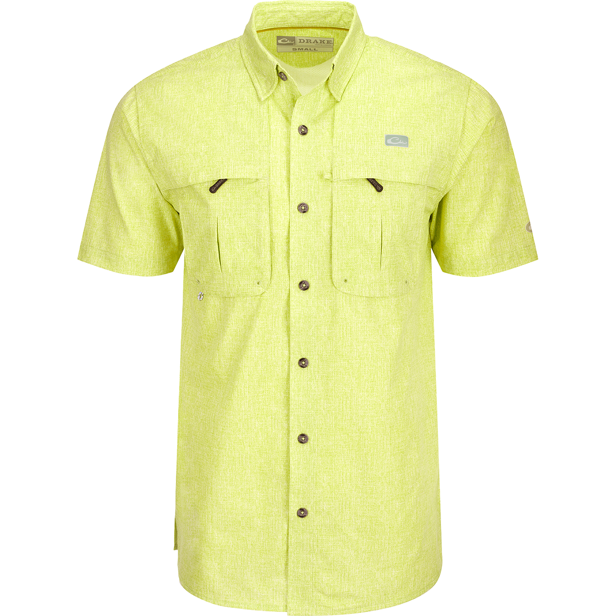 Heritage Heather Cotton Button Down Short Sleeve Shirt for Men - Casual Summer Wear & Outdoor Activities