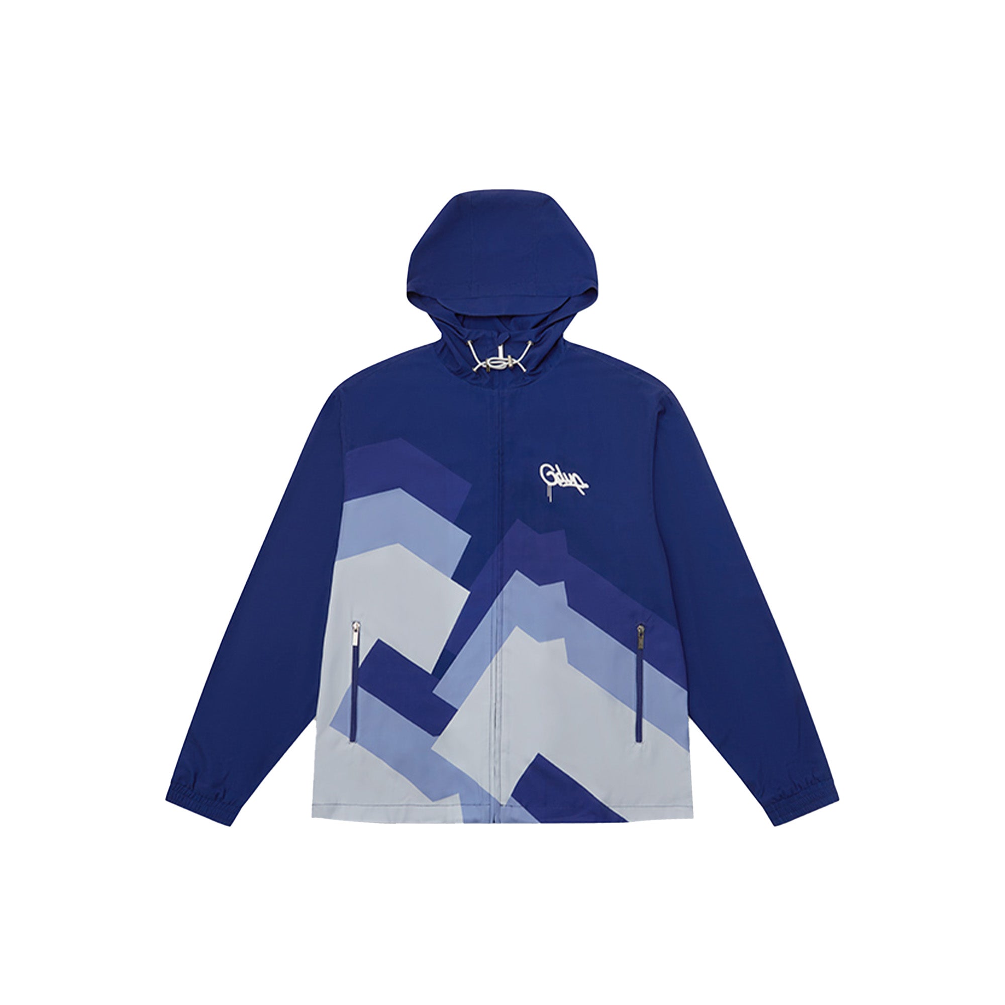 Geedup G Sublimated Lightweight Jacket for Men - Navy Blue Windbreaker with Moisture Wicking Technology (2024) | Perfect for Running, Gym Workouts & Outdoor Activities