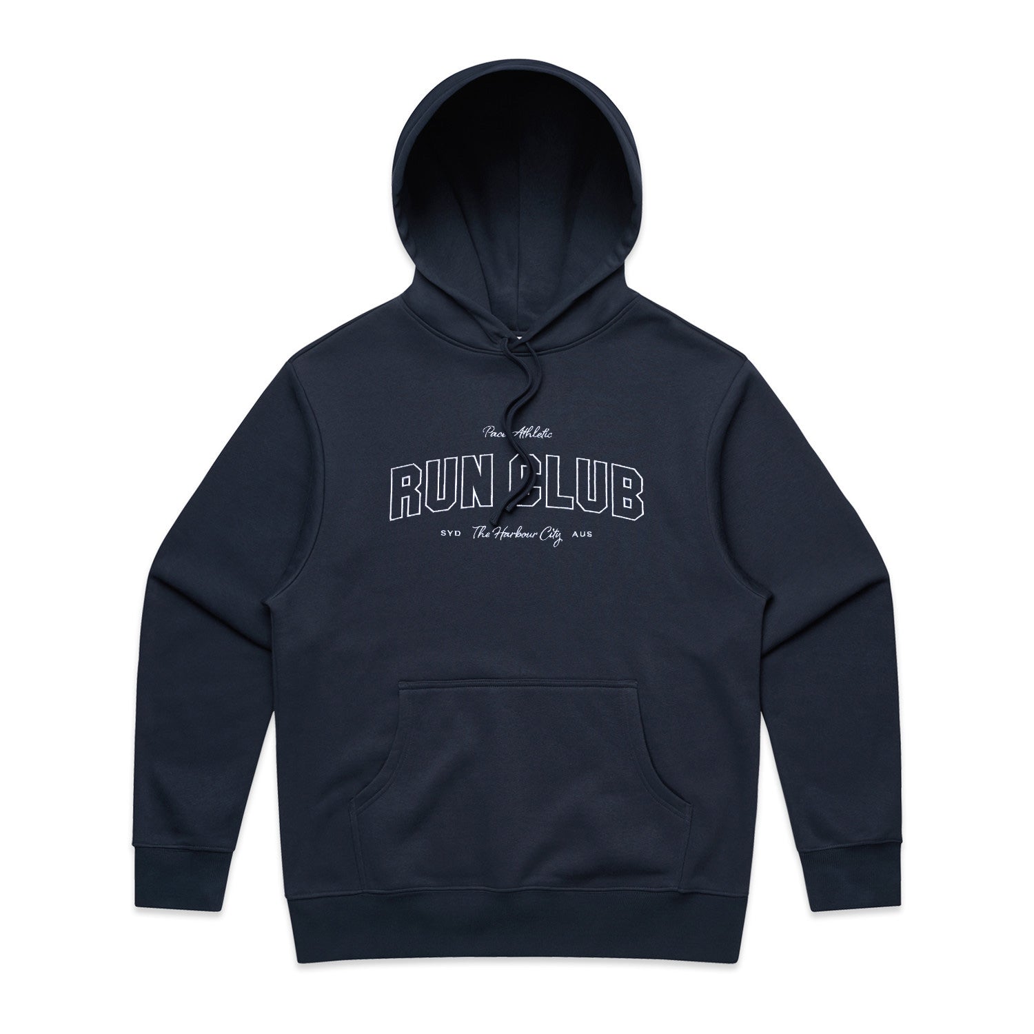 Men's Pace Run Club Heavyweight Hoodie - Warm Fleece-Lined Pullover for Running, Gym & Outdoor Activities