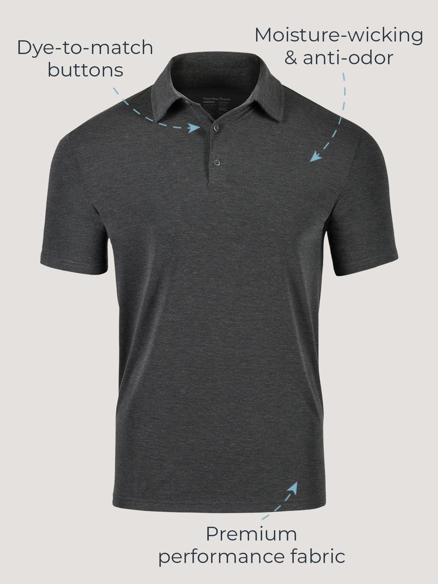 High-Performance Foundation Polo Shirts for Men - 3 Pack Set | Moisture-Wicking, Breathable & Comfortable | Ideal for Golf, Work & Casual Wear