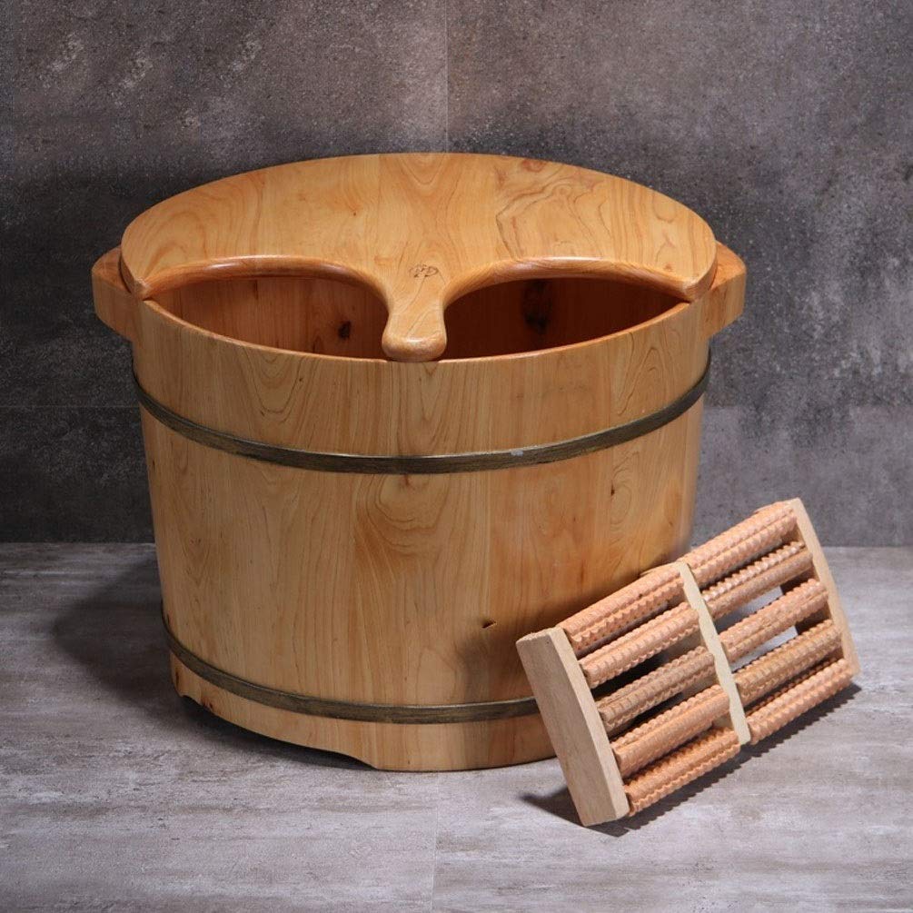 Premium Solid Wood Foot Soak Tub - Large Wooden Foot Bath Bucket for Adults, Home Spa Pedicure & Relaxation | Perfect for Epsom Salt Soaks, Aromatherapy & At-Home Foot Massage Treatments