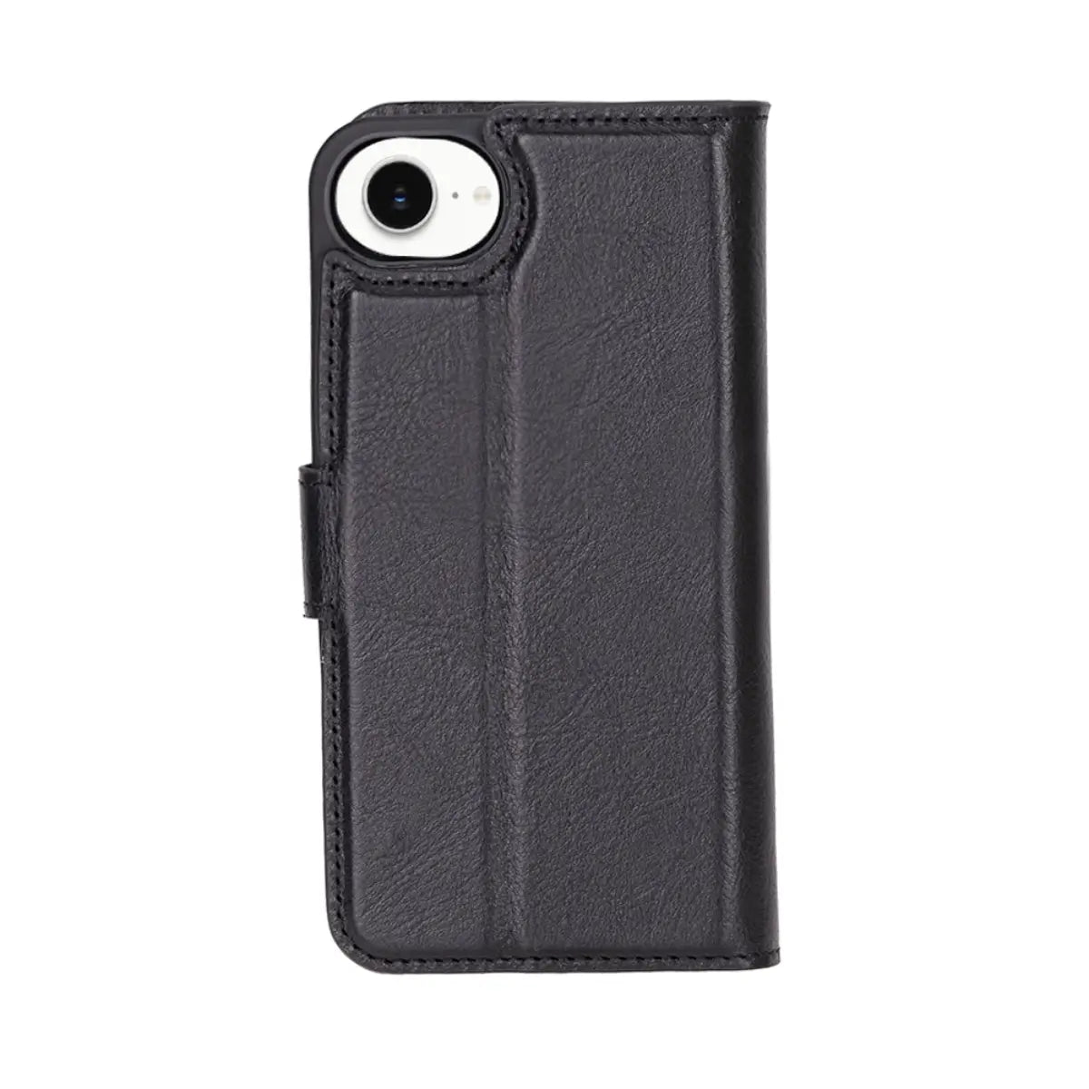 Premium Black Leather Wallet Case for iPhone 16e - Slim Protective Cover with Card Slots | Perfect for Everyday Use, Travel & Business Meetings