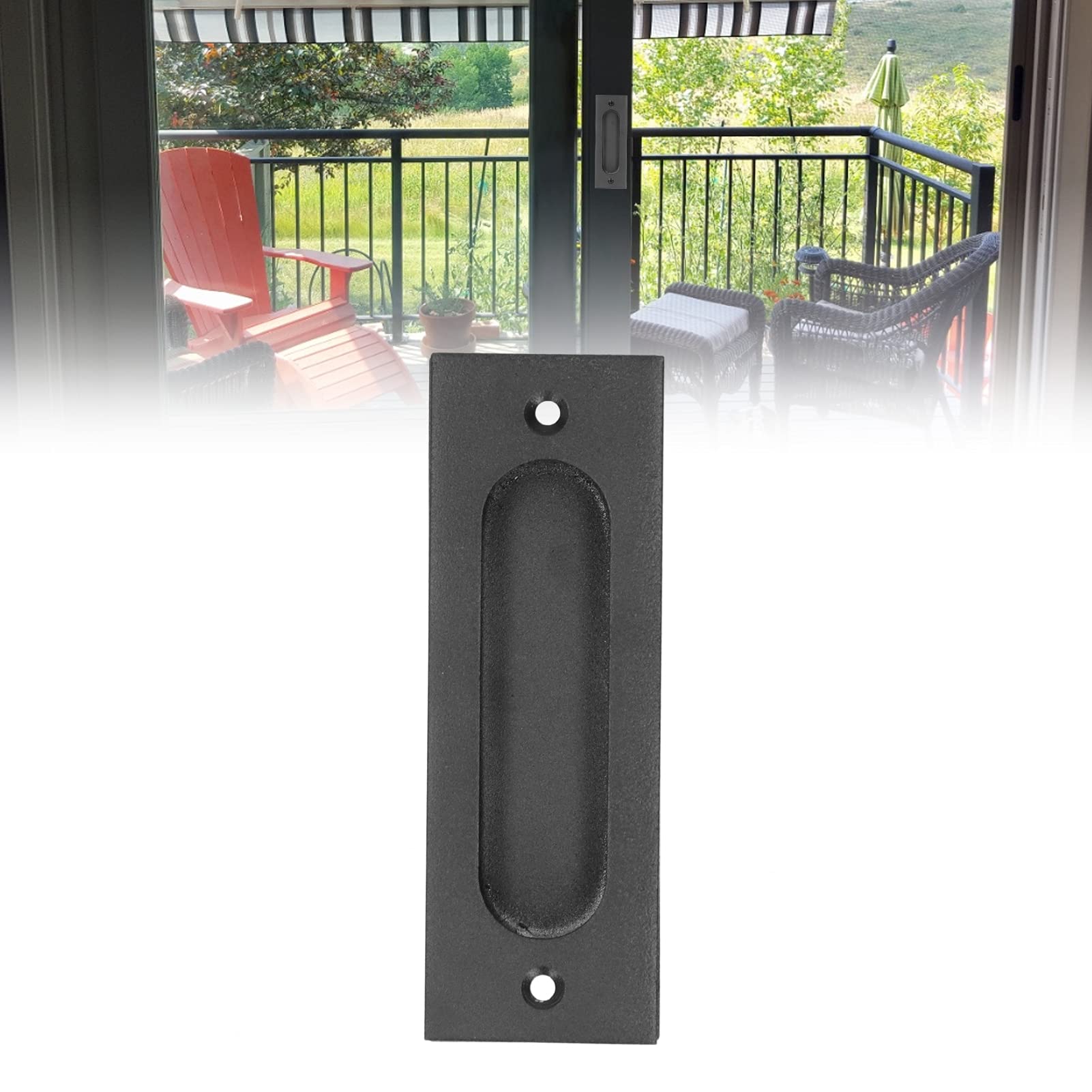 Stainless Steel Barn Door Pull - Heavy Duty Cabinet & Closet Sliding Door Handle for Kitchen, Bathroom, Garage & Garden Sheds - Rustproof Door Knobs for Modern & Rustic Home Decor