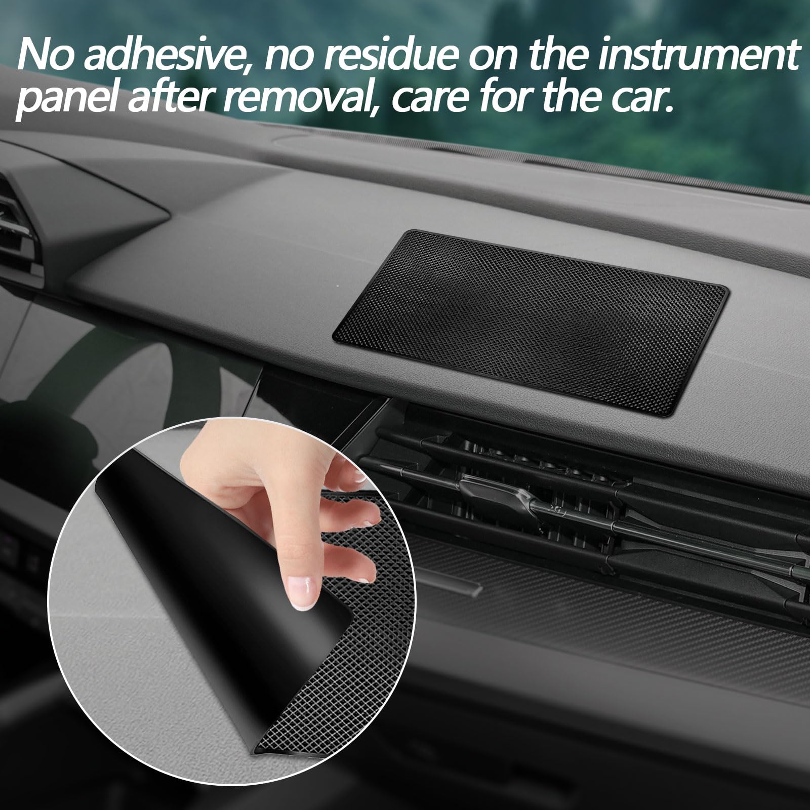 Non-Slip Rubber Dashboard Mat for Cars - 10.6