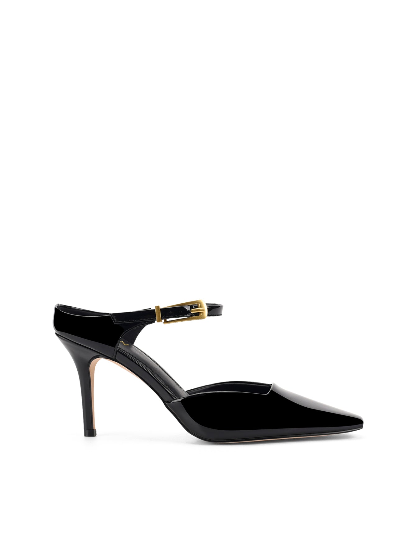 Verde Closed Toe Mules for Women - Black Patent Leather Slip-On Shoes | Comfortable House Slippers & Casual Office Loafers