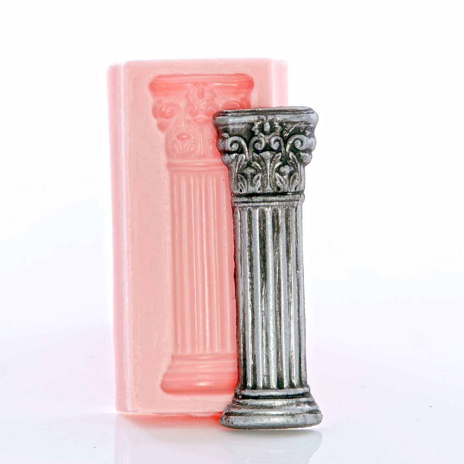 Small Roman Column Silicone Mold - Food Safe for Chocolate, Fondant, Candy, Resin, Clay & Jewelry Making - Flexible & Easy to Use - Perfect for Baking, DIY Crafts & Home Decor