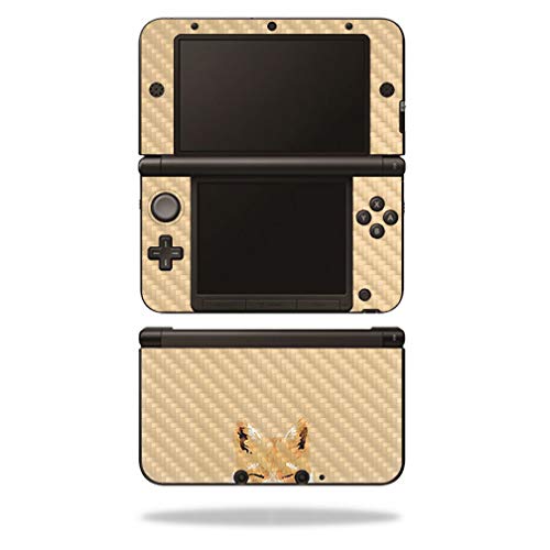Premium Carbon Fiber Skin for Nintendo 3DS XL (2012-2014 Model) - Smiling Fox Design | Protective & Durable Textured Cover | Easy to Apply & Remove | Made in USA | Perfect for Gaming Protection & Style Customization