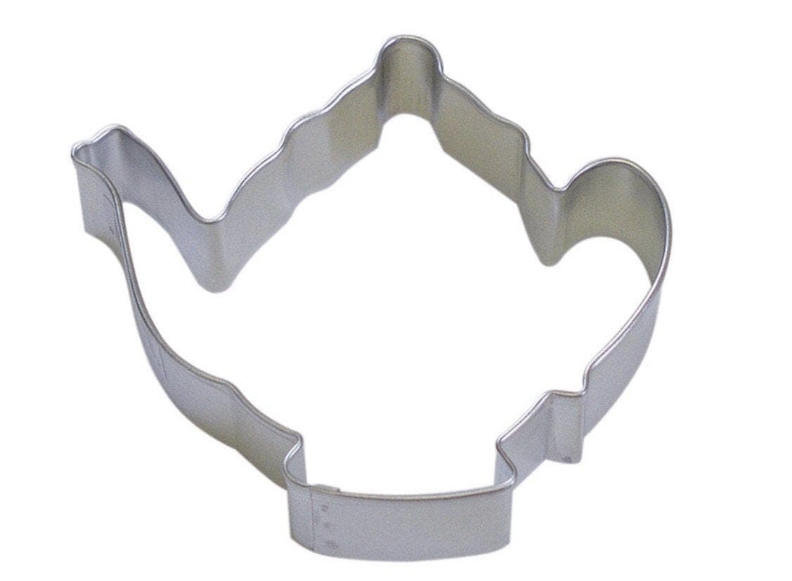 3.75 Inch Metal Tea Pot Cookie Cutter - Stainless Steel Baking Tool for DIY Cookies, Cakes, and Pastries - Perfect for Holiday Baking, Party Treats, and Gift Giving