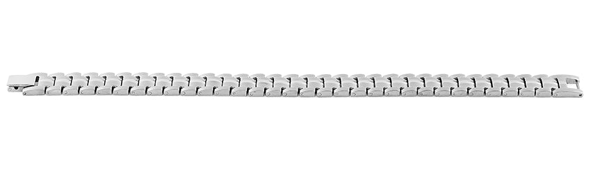 Premium Stainless Steel Ridged Link Bracelet for Men & Women - Adjustable Luxury Jewelry for Everyday Wear, Gifts & Special Occasions