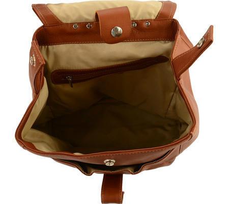 Premium Genuine Leather Large Oval Loop Backpack for Women & Men - Stylish Travel, Work & School Laptop Bag - Durable & Spacious Everyday Carry Backpack