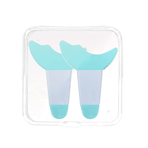 Premium Silicone Eyelash Brush & Eyeshadow Stencil Kit - Long Handle Lash Stopper, Eyeliner Template, Makeup Guide Tool (Green) for Professional Salon & Home Beauty Application