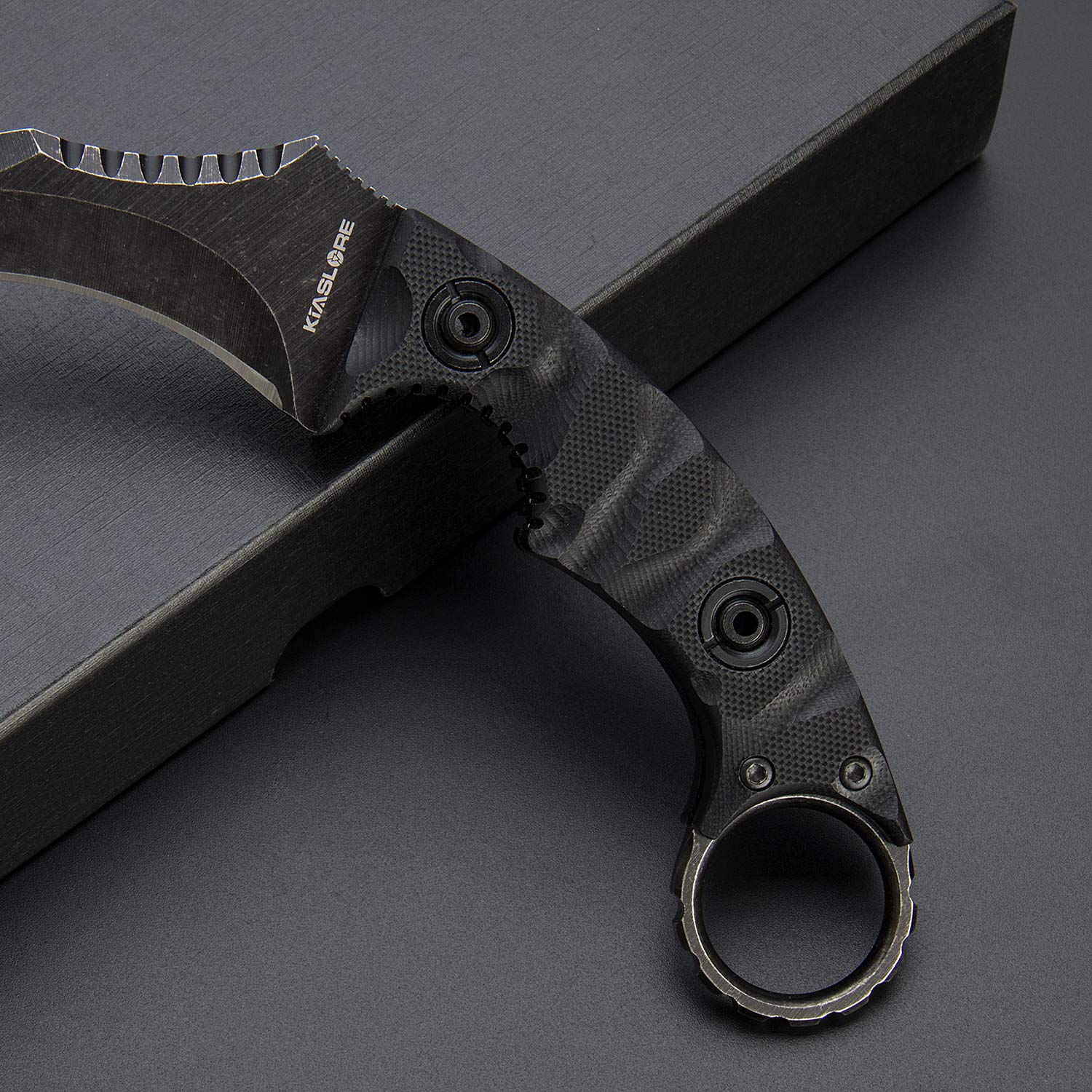 1911K Tactical Knife - D2 Steel Fixed Blade with G10 Handle & Sheath | Survival Knife for Outdoor Camping, Hunting, Bushcraft & Emergency Use | Heavy Duty Tactical Knife for Military, Hiking & Wilderness Survival