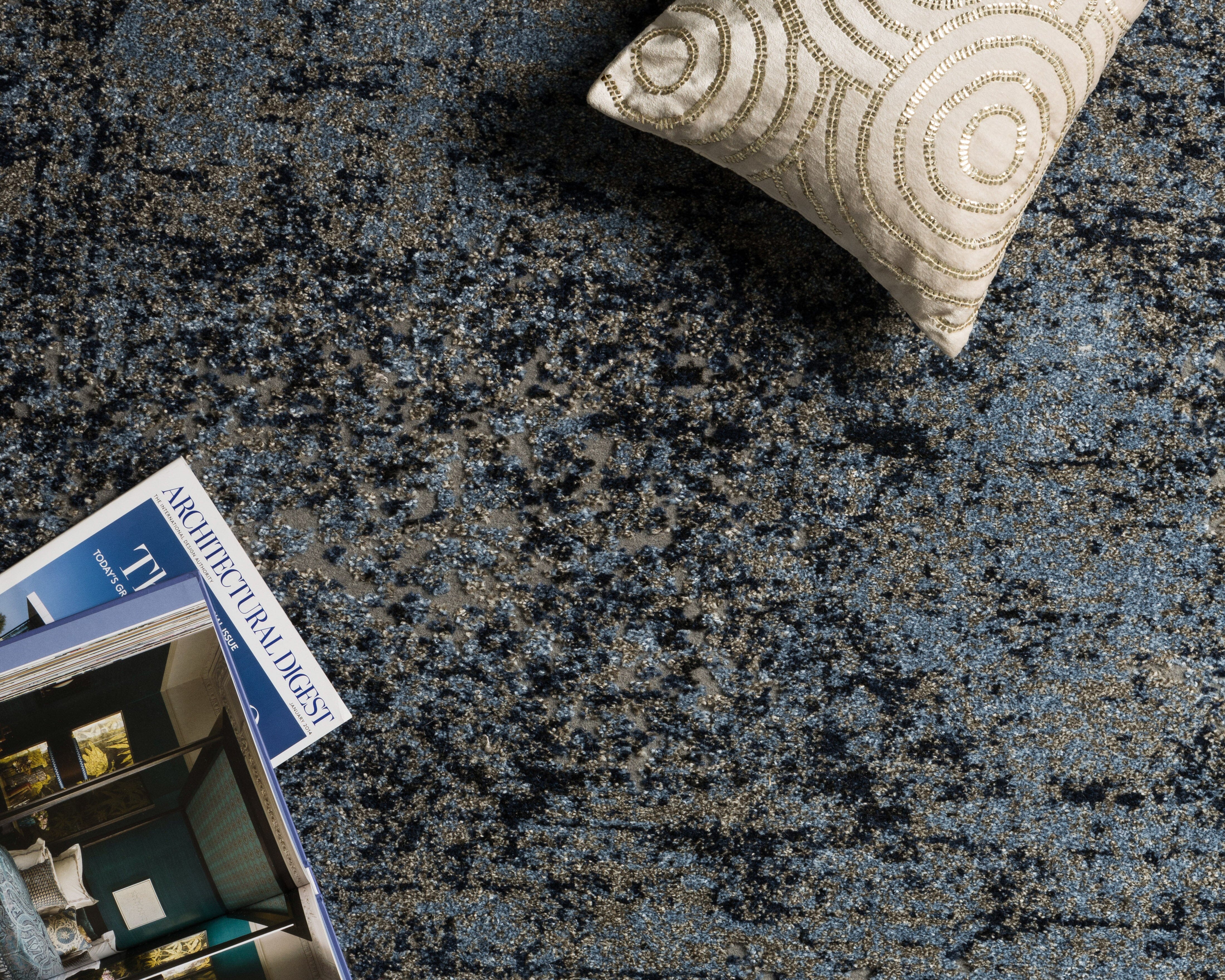 Loloi Viera Area Rug - Light Blue & Grey Handmade Vintage Distressed Design - Perfect for Living Room, Bedroom, or Office Decor