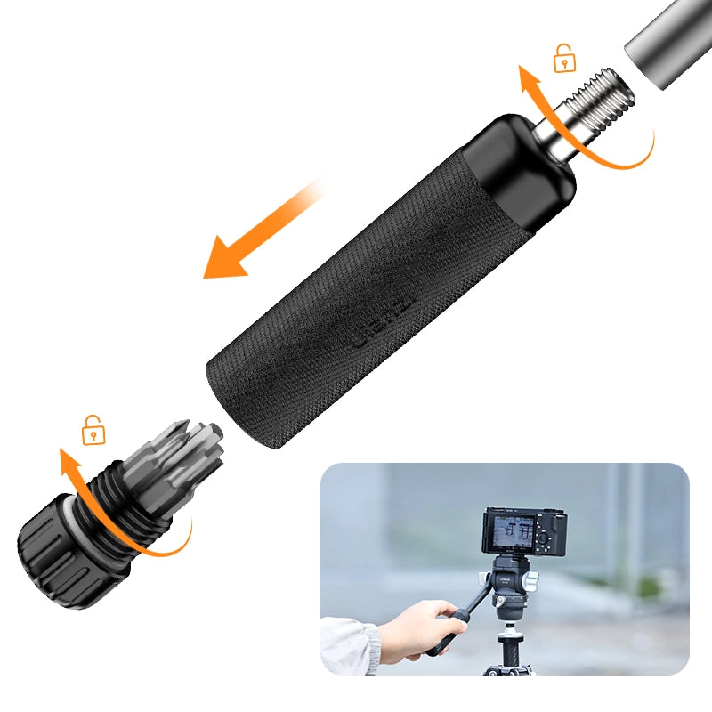 Ulanzi EH09 Inverted Ball Head Tripod Mount - 360° Rotation for DSLR, Mirrorless Cameras - Perfect for Vlogging, Photography & Travel