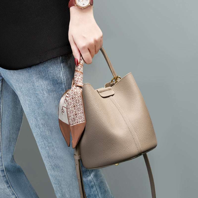 Stylish Convertible Bucket Bag for Women - Fashionable Crossbody & Shoulder Tote Handbag - Perfect for Work, Travel & Everyday Use
