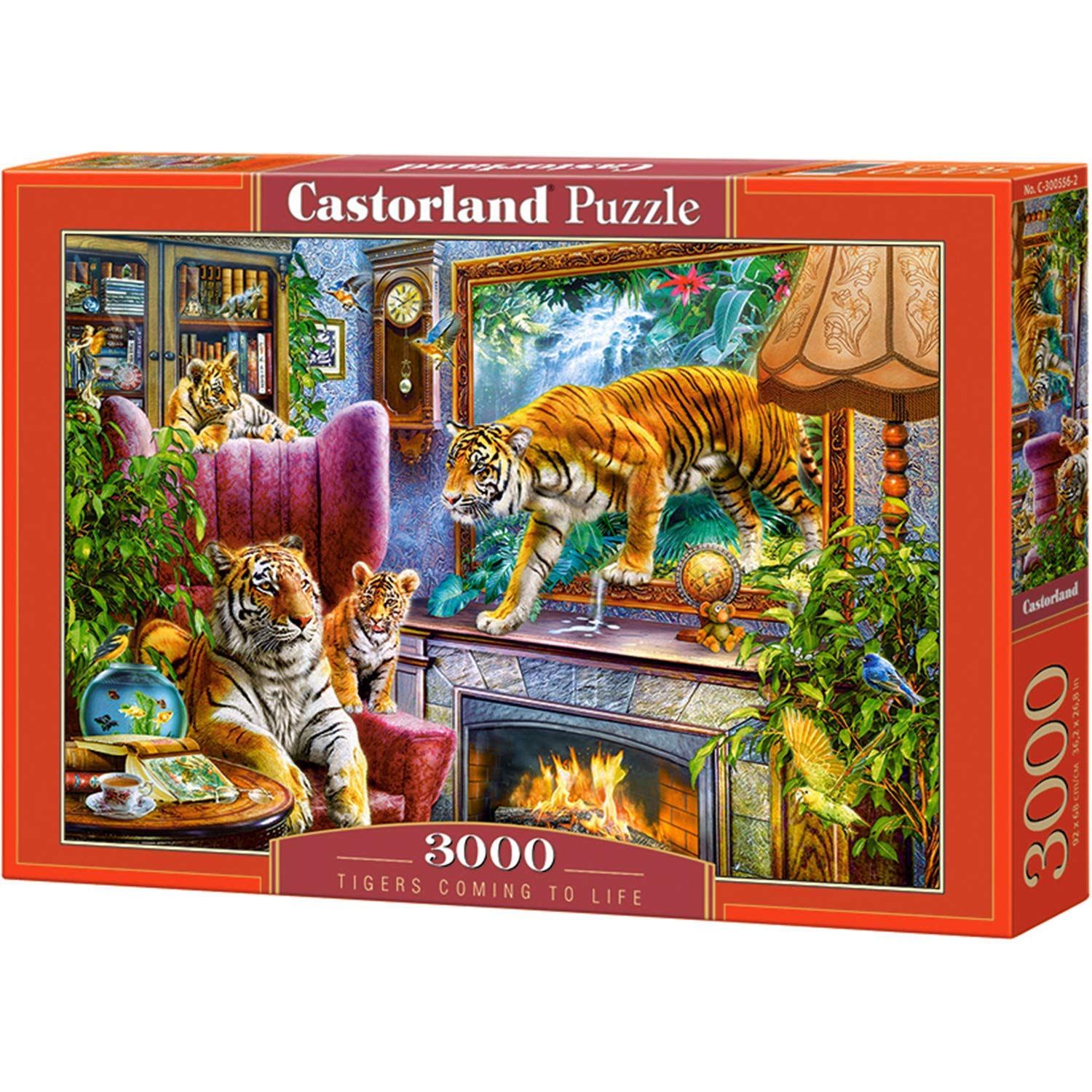3000 Piece Tiger Puzzle for Adults - Realistic Wildlife Jigsaw Puzzle with Vibrant Art - Family & Adult Brain Teaser Game - Perfect for Home Decor, Stress Relief & Family Bonding Activities