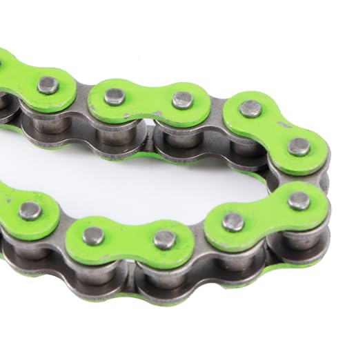 ARAMOX 420-106L Motorcycle Chain Replacement - High Strength Link Chain for ATV & Dirt Bike - Green (Perfect for Off-Road Riding & Trail Adventures)