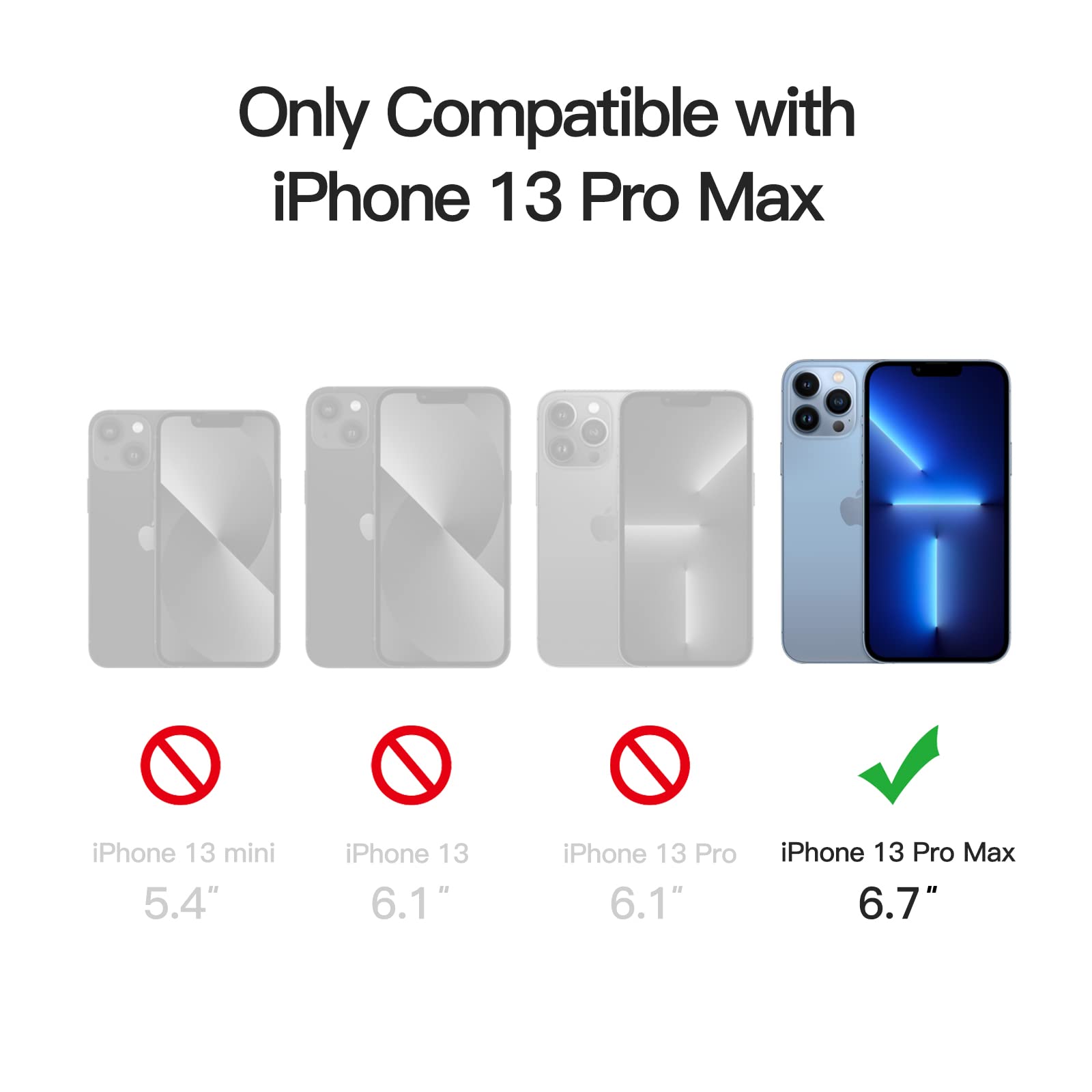 JETech Magnetic Case for iPhone 13 Pro Max 6.7-Inch | MagSafe Compatible | Translucent Matte Back | Full Protection Slim Shockproof Phone Cover (Sky Blue) | Perfect for Everyday Use, Travel & Outdoor Activities