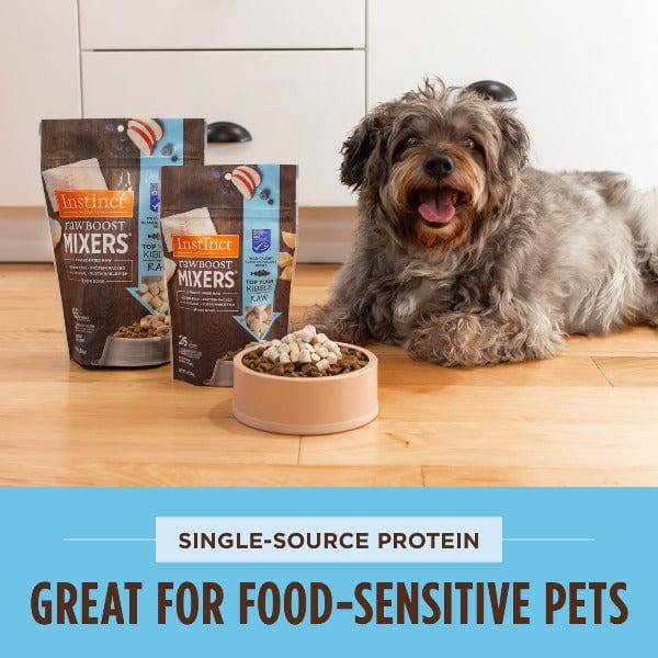 Instinct Raw Boost Mixers Wild Caught Alaskan Pollock Recipe Dog Food Topper - 5oz | Grain-Free Protein Supplement for Dogs | Perfect for Kibble Topping & Training Treats